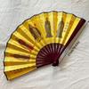 1/3/5Pcs Random Style Chinese Vintage Style Folding Fan Wooden Handle Classical Party Dance Hand Fan Summer Cool Hand Fan