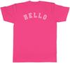 Arched Hello Unisexs TShirt Greet a Person Say Hi Tee Gift