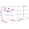 Shoe Cabinet with Shelf Rustic Wood Finish 103 x 30 x 51 cm Engineered Wood