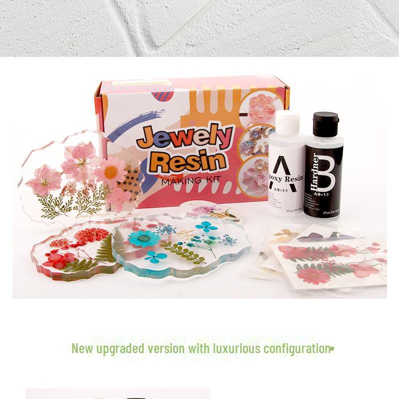 DIY Dried Flower Coaster Kit: Embossed Glue Gift Set for Teacher's Day