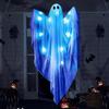 Hanging Ghost - AIMOONSA - 119.4 Cm - Blue LED - White - Wall Decoration