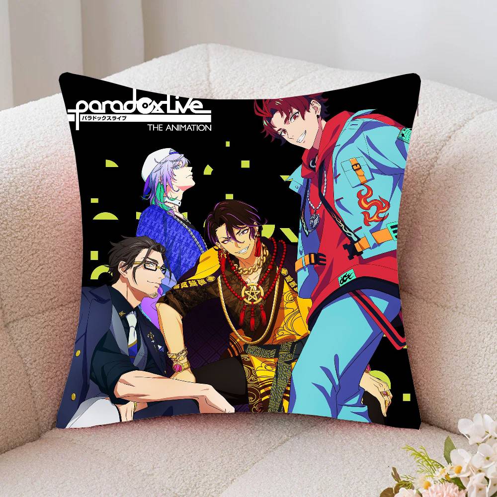 Anime Paradox Live THE ANIMATION Pillow Case Fashion Square Pillowcase Bedroom Sofa Room Ins Decoration Leisure