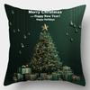 4pcs Christmas Throw Pillow Covers Green Wreath Christmas Tree Gift Pattern Double-Sided Printed Cushion Cases No Insert, Xmas Decor Pillowcases for L