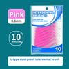 10pcs/bag L Type Between Teeth Brush Teeth Cleaning Brush Gap Tooth Brush Portable Interdental Brush Interdental Cleaning Tool