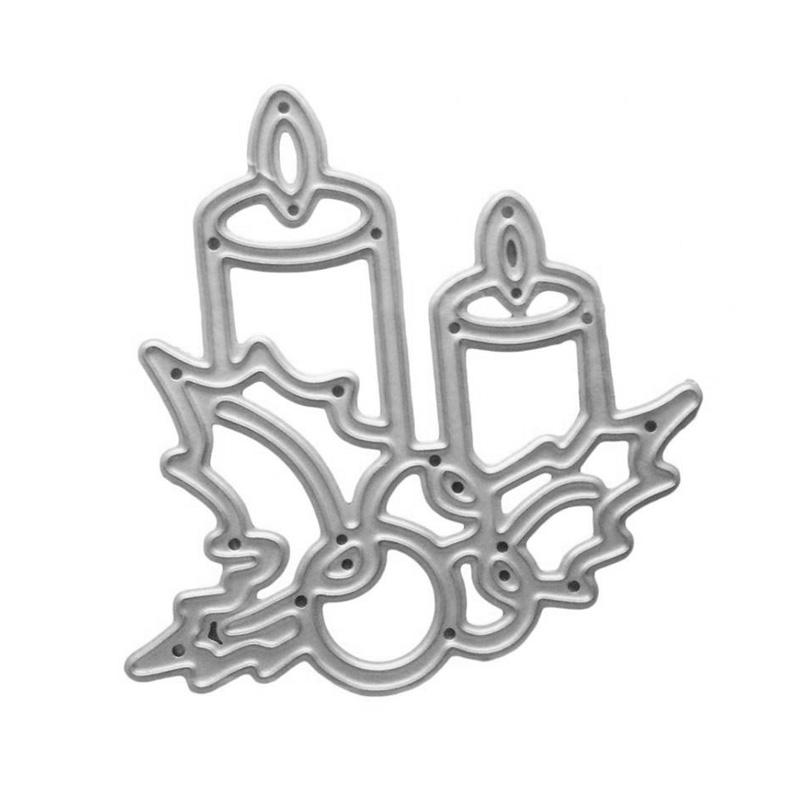 

Свеча на день рождения, художественный узор, металлические трафареты для скрапбукинга, тиснение, трафареты для изготовления карт, ремесленный декор серебряный