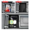 For Kia EV9 2025 2025 Center Console Armrest Storage Box Car Storage Tray Organizer Tidying Interior Accessories Black