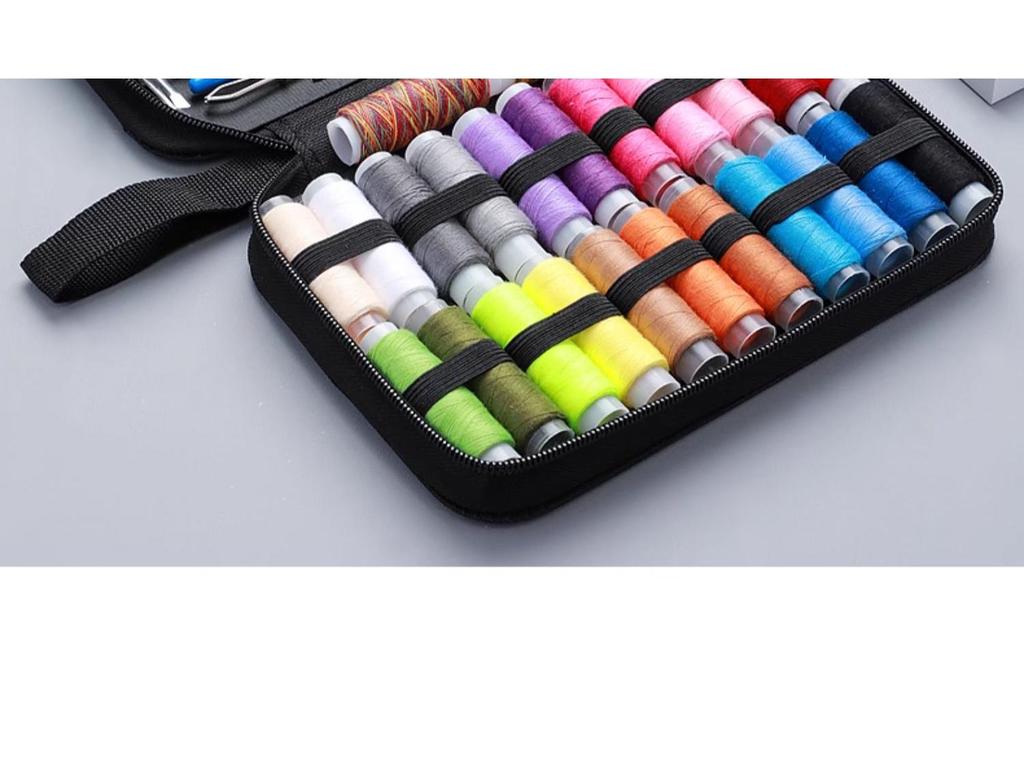 Compact Sewing Kit: Portable, Multifunctional Needle and Thread Set for Home and Dorm Use
