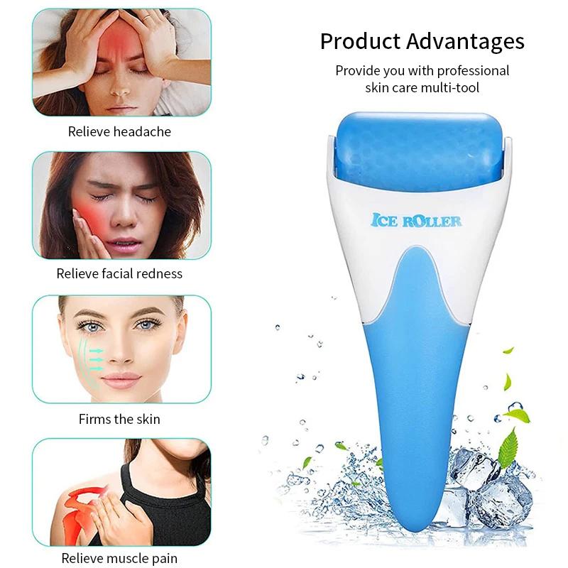 Face Roller Cool Ice Roller Massager Skin Lifting Tool Face Lift Massage Anti-wrinkles Pain Relief Face Women Skin Care Tools