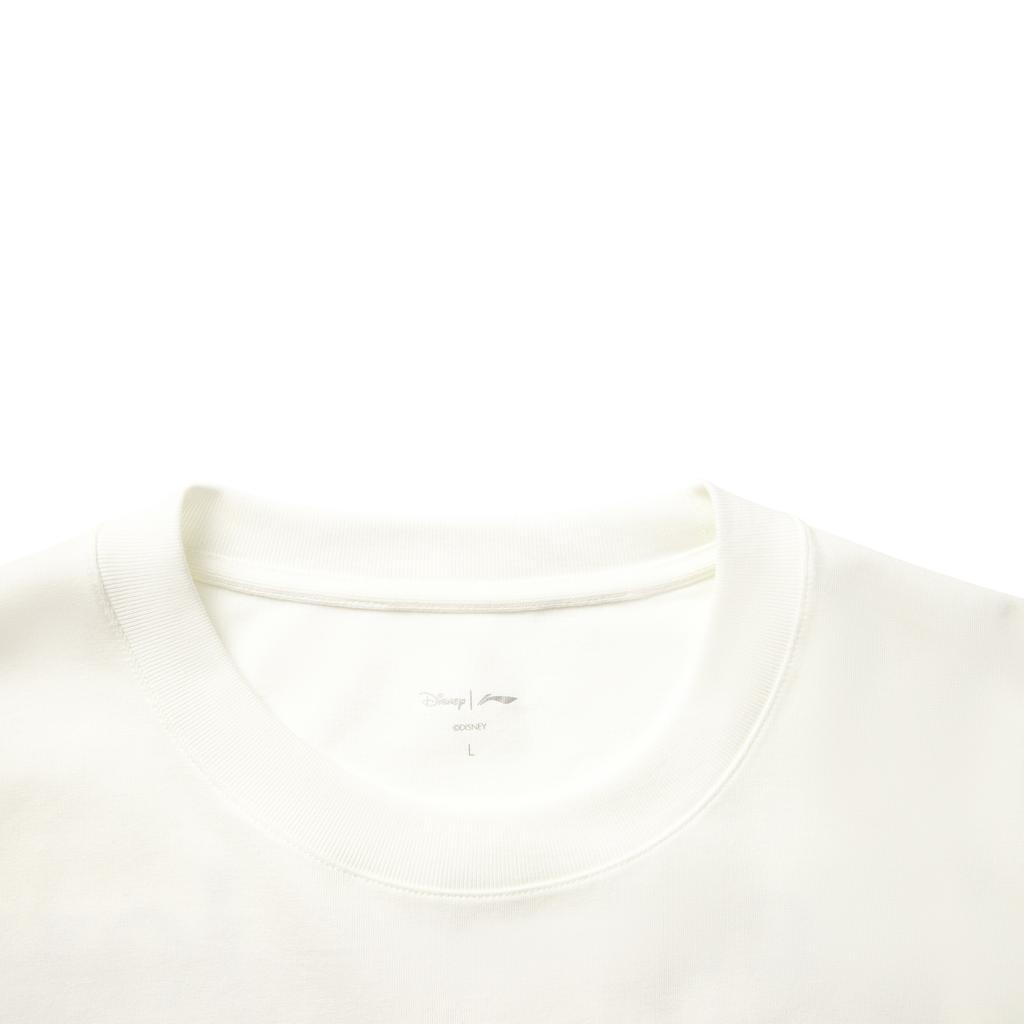 Li Ning X Disney Mickey Collaboration Sports Lifestyle Series Simple Letter Round Neck Pullover Loose Short Sleeve T-Shirt Unisex Tops AHSV795-1