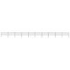VidaXL Garden Fence with Spear-Shaped Top Steel 1781.5 X 80 Cm Black 277611
