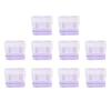 10Pcs Mini Transparent Folder with Push Clip Office Organizer for Organizing
