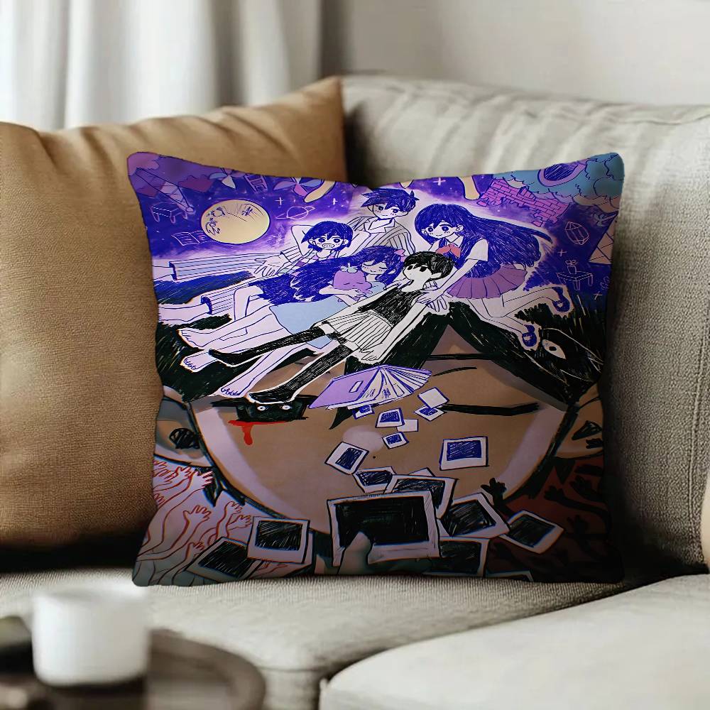 Classic Hot Horror Video Game Omori Cushion Cover Pillow Cover Decor Pillowcase Printed Cushion Case for Couch