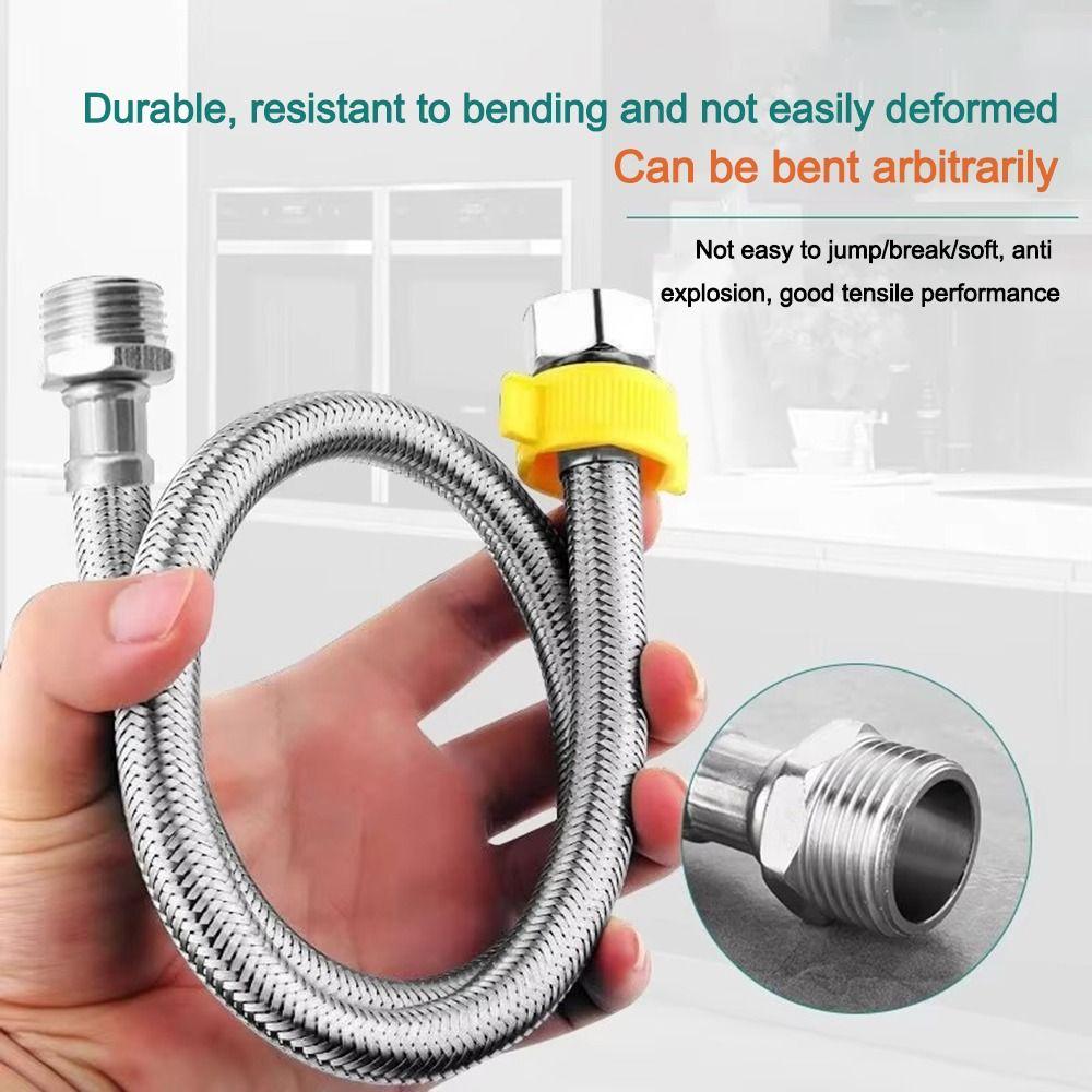 Internal Threaded Flexible Shower Hose Stainless Steel Braided Hose Extension Sprayer Pipe