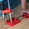 Precision Adjustable Drilling Locator Tool with Positioning Panel and Fixing Clip for Woodworking Carpentry DIY Projects