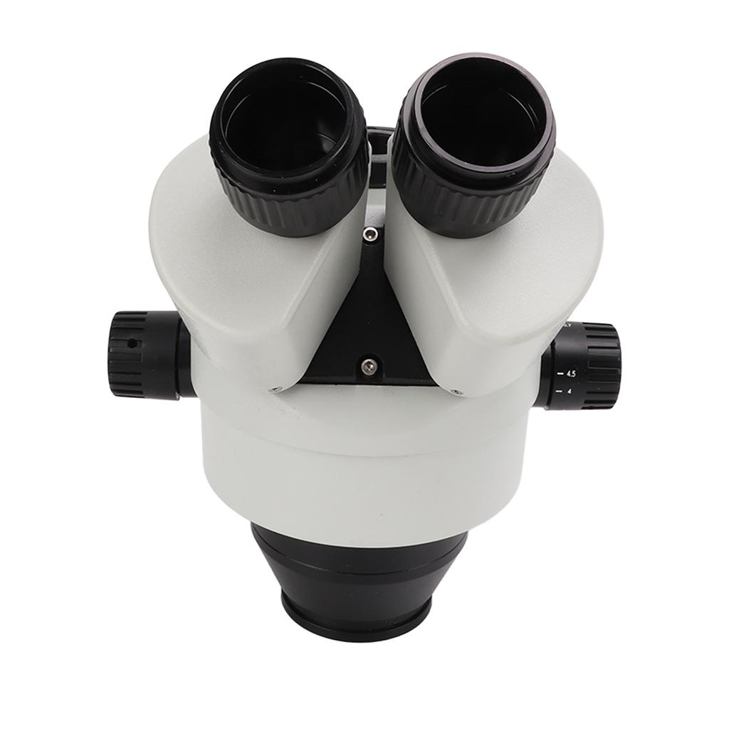 7X45X 3.5X45X Zoom Microscope Head with 0.5X+1X Object Lens High Resolution Trinocular Stereo Microscope Head