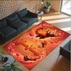 Valentine Love Theme Crystal Velvet Rug Personalized Custom Name Text Soft Floor Mat Home Decor