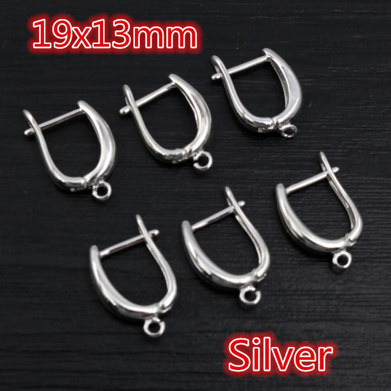 10pcs 3-Styles Gold Color French Earring Hooks Lever Back Open Loop Setting for DIY Earring Clips Clasp Jewelry Making Findings