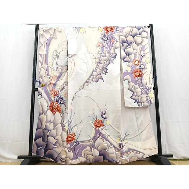 Heiwaya Kimono Luxurious long-sleeved kimono Cattleya halo dyed pure silk masterpiece BAAW8326yc