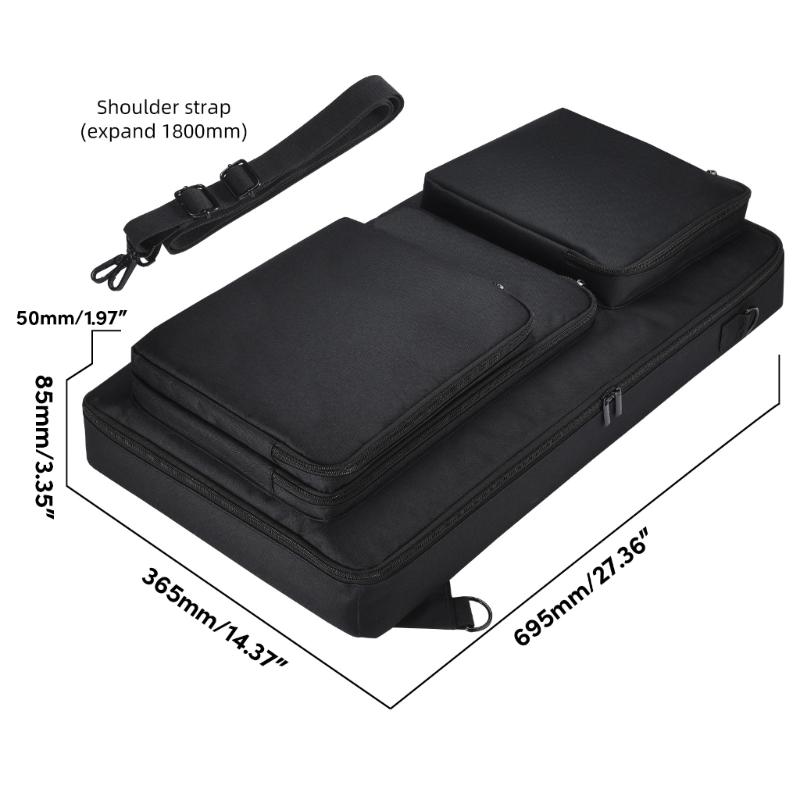 Polyester Carrying Case Adjustable Backpack Storage Bag Fitting for DDJ-FLX6/SX/SX2 Protecting Your Equipment