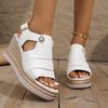 Fashion Women Shoes 2025 New Women's Wedges Sandals Fashion Casual Platform Sandal Open Toe High-heeled Sandals Summer Beach Roman Shoes