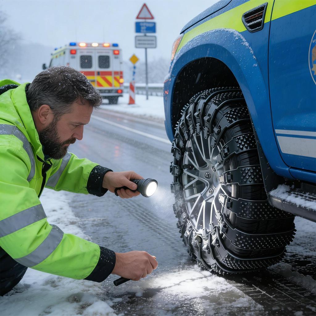 10 Stück Auto-Schneeketten Winter Schnee Anti-Rutsch Reifenkabelbinder Auto Outdoor Schnee Reifen Reifen Anti-Rutsch-Kette Notfall Zubehör