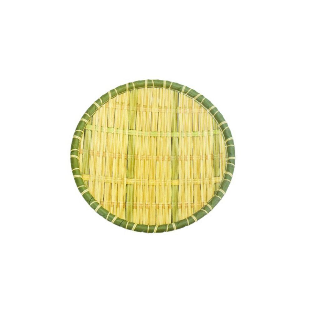 Imitation Bamboo Weaving Barbecue Plate Melamine Serving Plate Hot Pot Vegetable Plate  Home