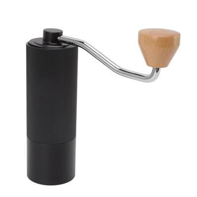 Manual Coffee Bean Grinder Aluminum Alloy Dual Axes Quiet Portable Coffee Grinder with Conical Burr