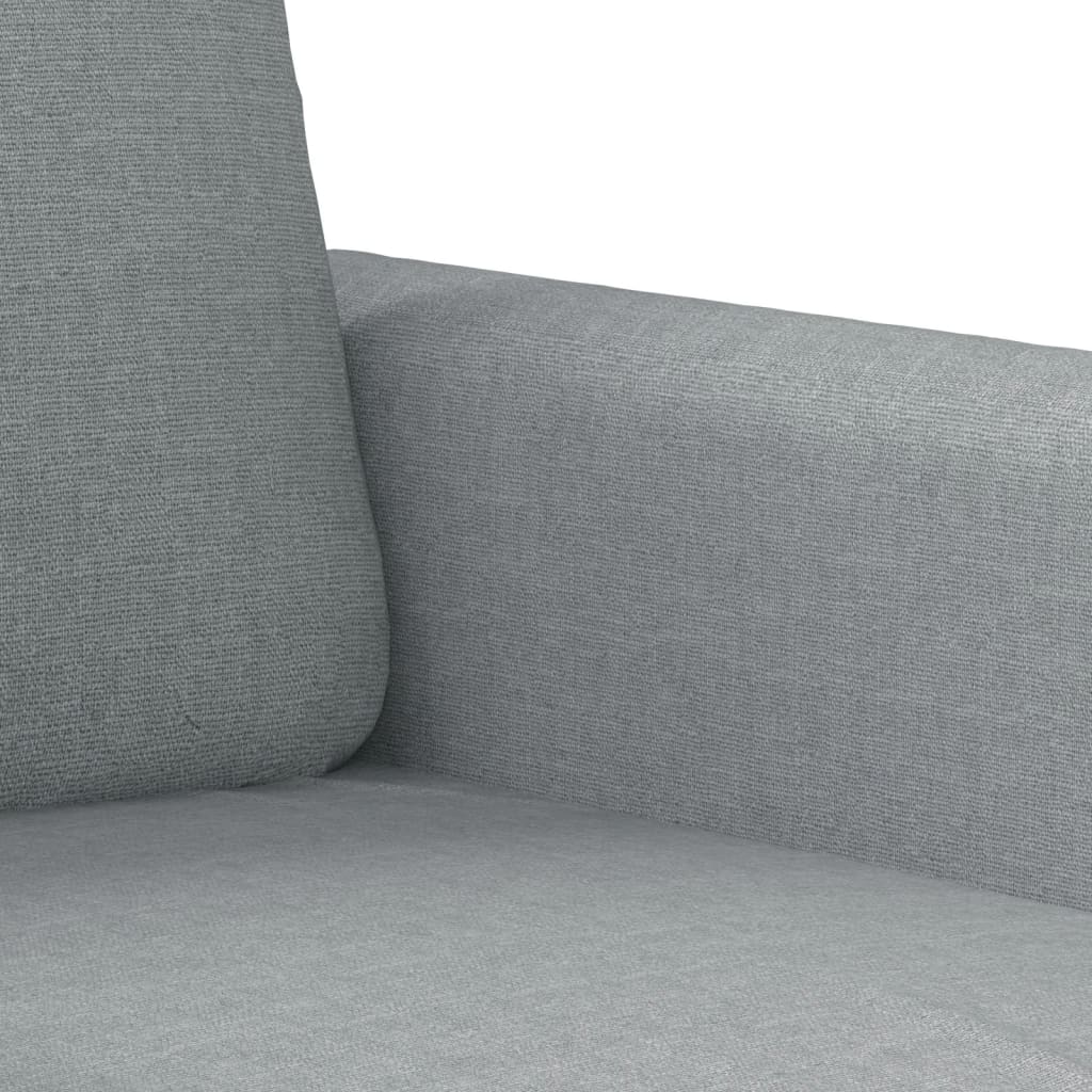 Vidaxl 3-Cz. Relaxation Set With Cushions, Light Grey, Fabric