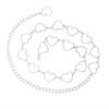 Gold Metal Belt Fashion Women's Silver Waist Chain Women's Heart Chain Belt Dress Accessories