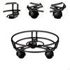 Flower Pot Rolling Stand, Lockable Cart for Potted Plants, Vases, Heavy Pots
