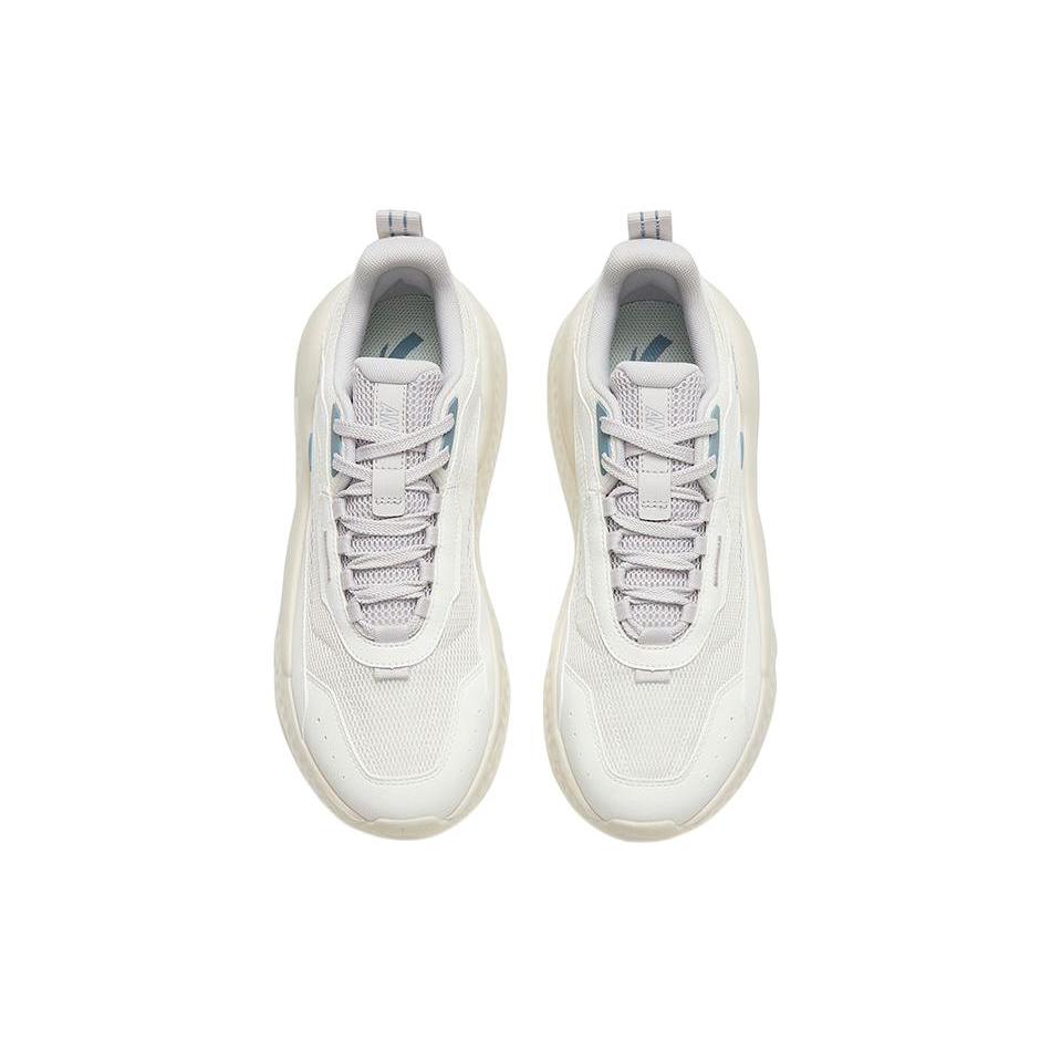 Anta Unruly Series Cushioning Slip Resistant Abrasion Resistant Low top Sports Casual Shoes Men's White Gray 912328823-1