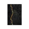 Canvas Painting Nordic Abstract Golden Black Annual Ring Poster and Print Wall Art Picture for Living Room Home Decoration No Frame