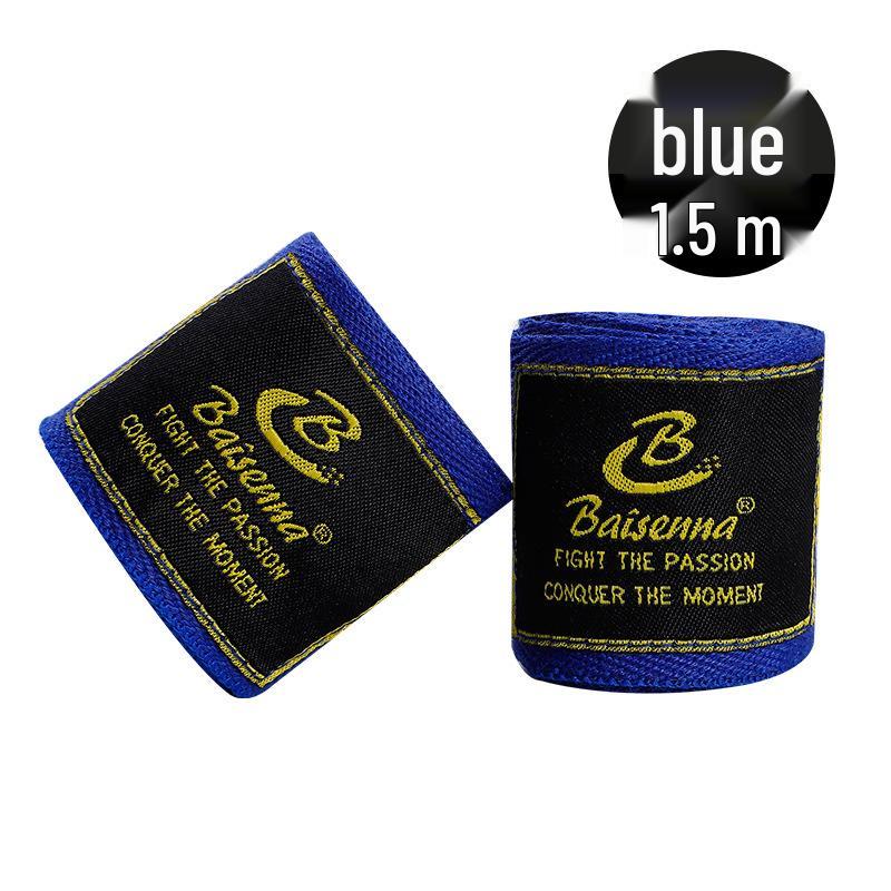 White Micro-Elastic Muay Thai Hand Wraps - 5m & 3m Black Cotton Fist Bandage for Boxing & Sanda