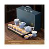 Chaxun Chinese Style Blooming Flowers Ceramic Tea Set