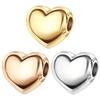 925 Silver Simple Heart Shape Charms Pendant Fit For Necklace Original Bracelet DIY Surprise Festival Women Party Gifts