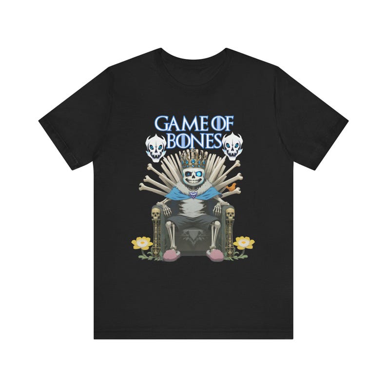 Undertale Game of Bones Unisex Jersey Short Sleeve Tee Highend Luxury Streetwear Trendy Cotton Oversized Unisex tees Couples