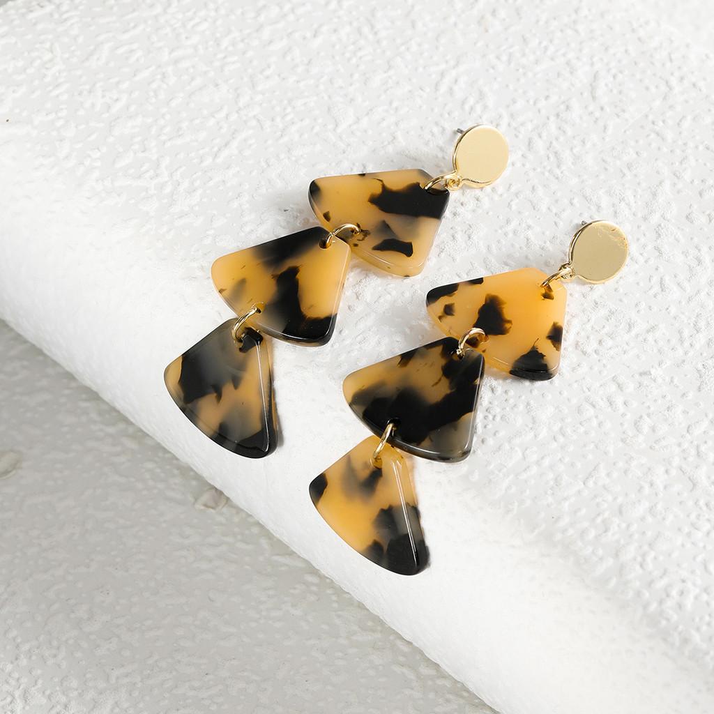 Trendy Bohemian Long Geometric Earrings For Women Fashionable Alloy Jewelry