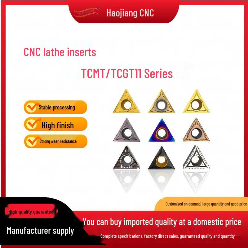 TCMT11/TCGT110204 Series 60° Triangular CNC Lathe Inserts for Fine Grinding