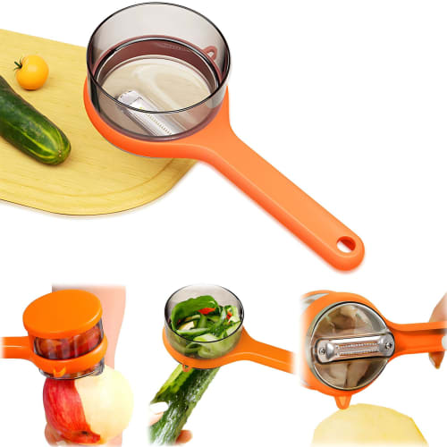 

Apple & Pear Peeler with Storage Box, Manual Fruit & Vegetable Peeler for Apples, Pears, Potatoes, Papayas, Mangoes, Cucumbers, and Radishes
