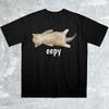Eepy Cat Silly Sleepy Cat Unhinged Sarcastic Humor Meme Tshirt Summer Unisexs And Unisexs Loose And Breathable Tshirt Top