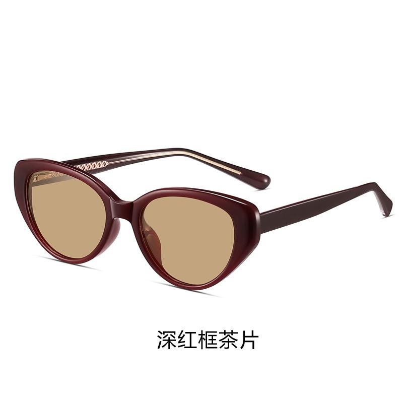 European and American high-end fashion pin glasses legs sunglasses men's trendy cool sunscreen polarized sunglasses women's Internet celebrity glasses
