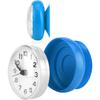 Bathroom Wall Hanging Clock,Waterproof Fogproof Round Arabic Digital Dial Bath Shower Clock Suction Cup Wall Window Mirror Bath Shower Clock for Home