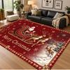Christmas Theme Floor Carpet, Soft Area Rug, Xmas Indoor Home Holiday Decoration