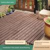 Outdoor Interlocking Flooring, Outdoor Plastic Wood Flooring, Balcony Bathroom Floor Mat, Environmentally Friendly, Anti-Corrosion, No Joist Terrace