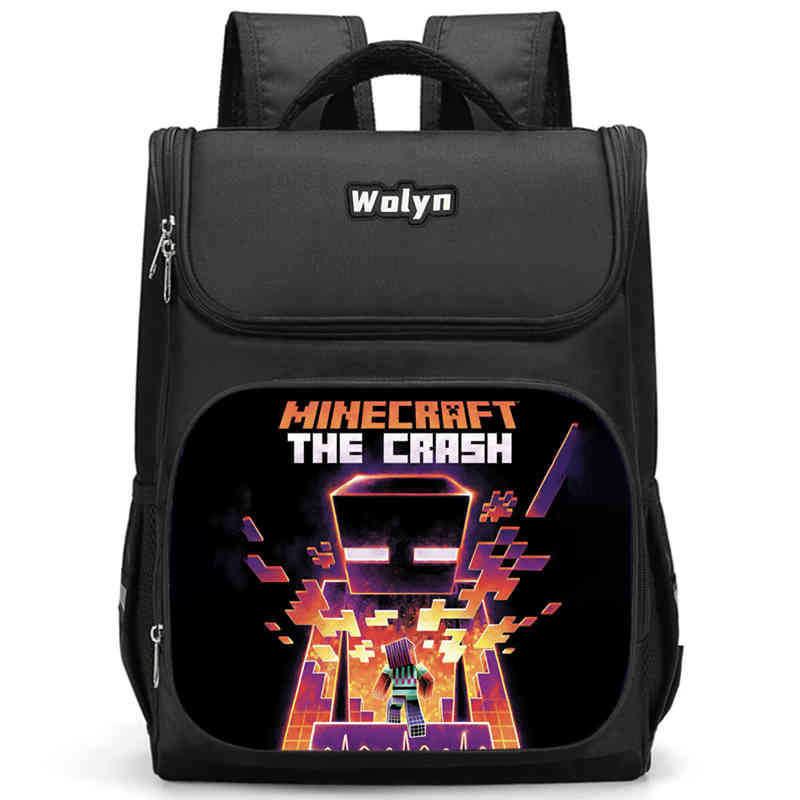 Minecraft Schoolbag Multi-Functional High-Value Spine Protection To Reduce The Burden, A Must-Have Comfortable Backpack For Students