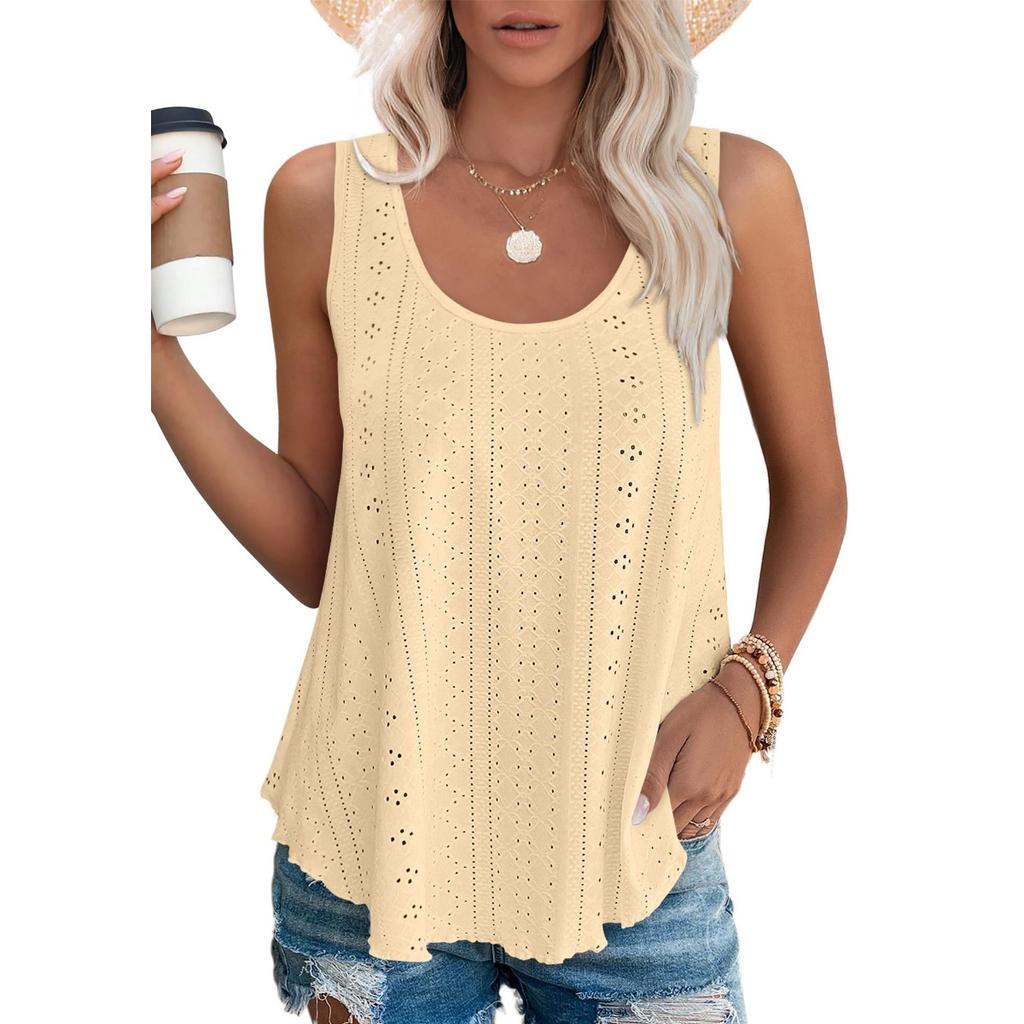 Round Neck Loose Sleeveless T-shirt Tops, Undershirts Women