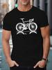 Unisex silniční cyklistické tričko s krátkým rukávem - Geometrický design kola