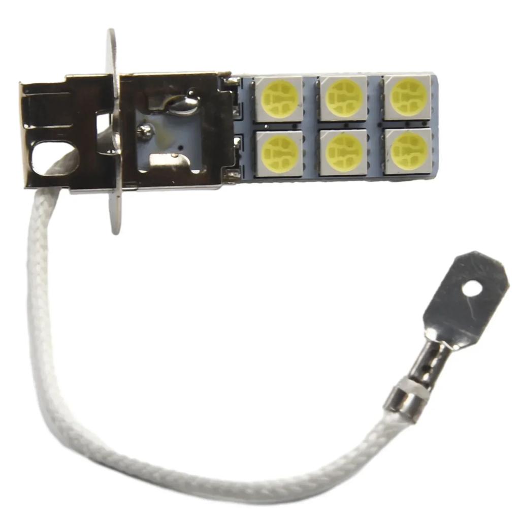 2pcs H3 LED Fog Driving Light Bulbs Conversion Kit Super Bright White Lighting 6000K 1000LM DC12V 55W Car Signal Lamp 50000H