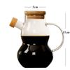 Gourd Shape Glass Leak-proof Oil Dispenser Kitchen Tool Cruet Storage Bottle Vinegar Pot Sauce Container