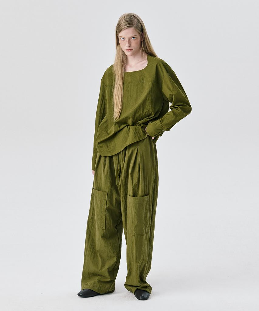 WNDERKAMMER String Tunnel Pants_Khaki